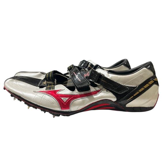 Mizuno Tokyo 6 - Mens Track and Field Shoes Running Spikes White Red Black Sz 12 - Picture 1 of 9
